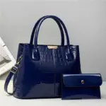 Faux Leather Bag Set For Women - Image 3