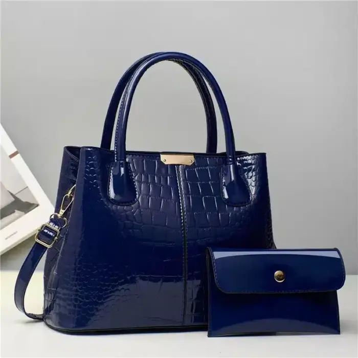 Faux Leather Bag Set For Women - Image 3