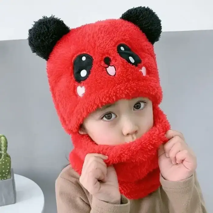 Animal Beanie and Scarf For Klds - Image 5