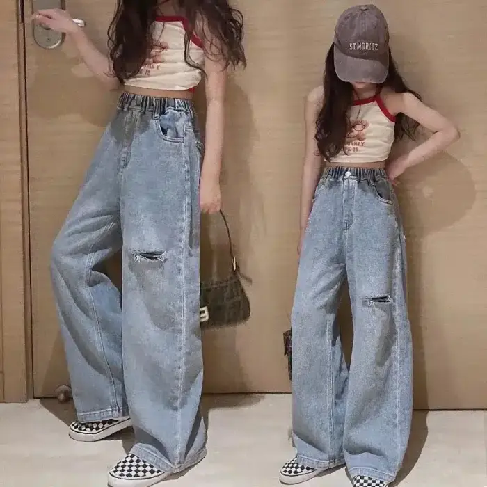 Casual Baggy Jeans For Kids - Image 4