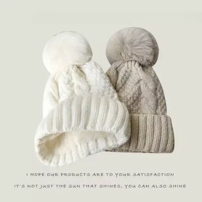 Pompom Beanies For Kids - Image 2