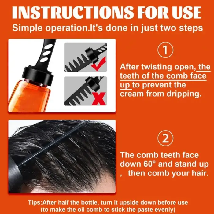Wax Gel With Comb For Men - Image 5