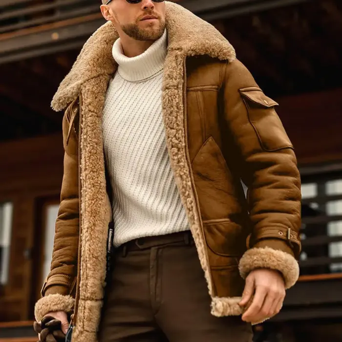 Fashion Leather Jacket For Men - Image 5