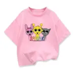 Cotton Cartoon Print T-shirt For Kids