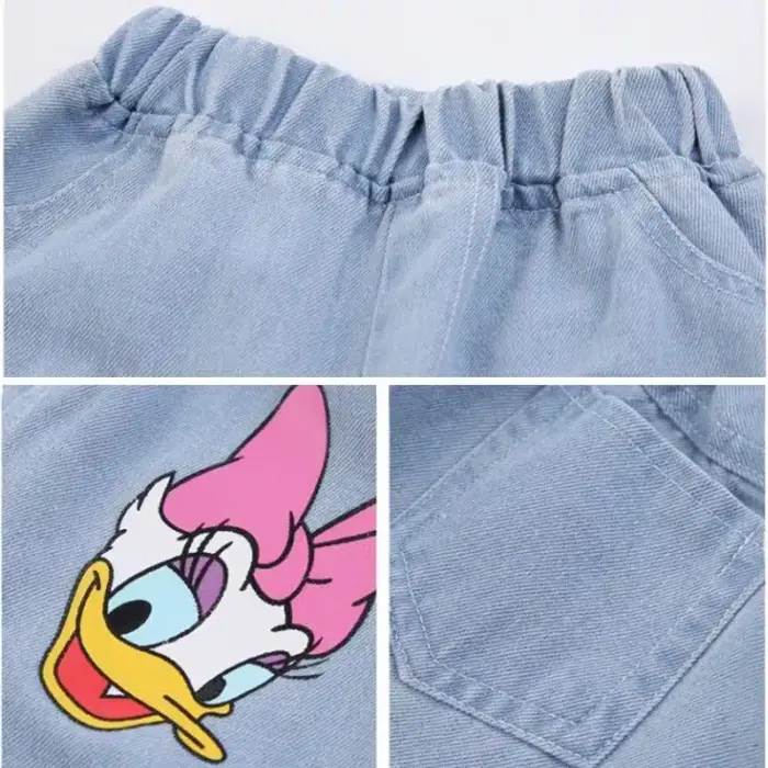Casual Cartoon Print Jeans For Kids - Image 5