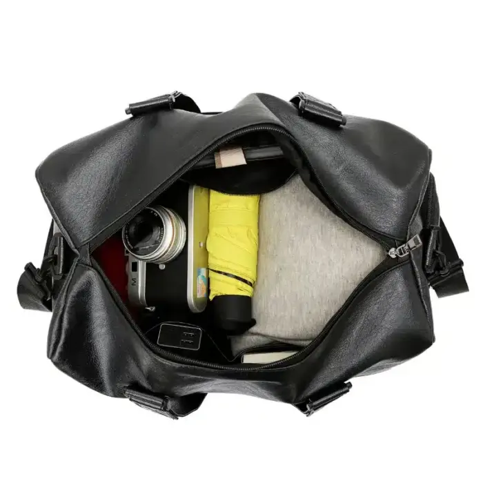 Leather Fitness Bag For Men - Image 3