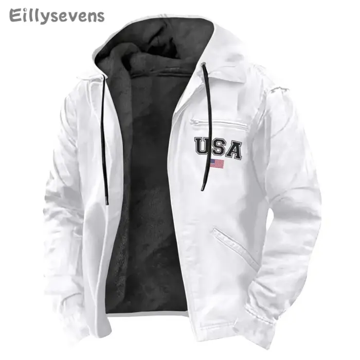 Casual Velvet Jacket For Men - Image 4