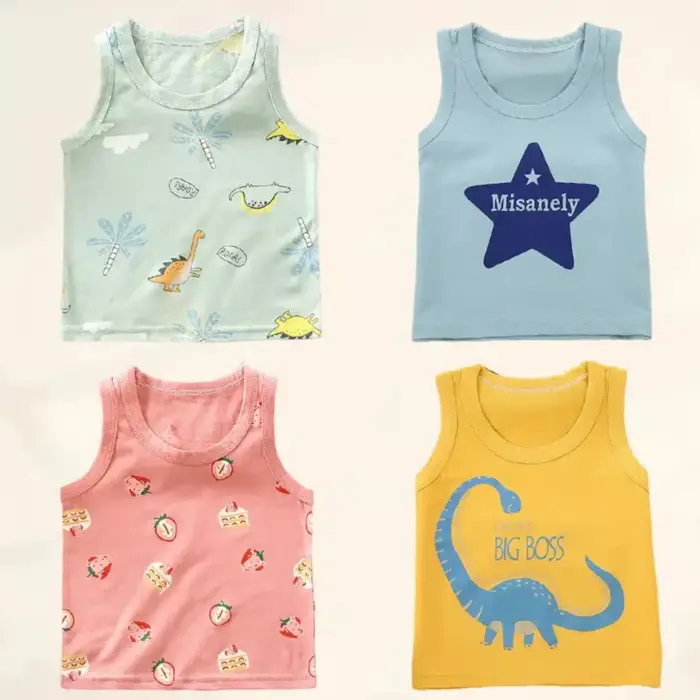 Sleeveless Breathable Tank Top For Kids - Image 2
