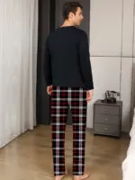 Long Sleeve Sleepwear Set For Men - Image 2