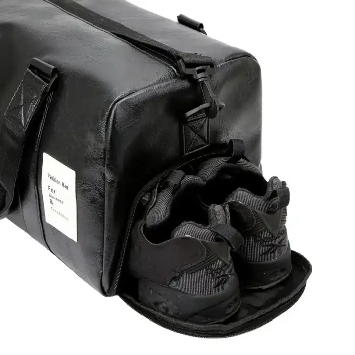 Leather Fitness Bag For Men - Image 5