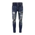Retro Skinny Fit Ripped Jeans For Men
