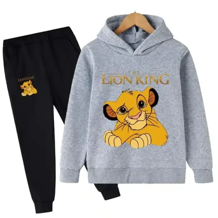 Casual Cartoon Tracksuit Set For Kids - Image 5
