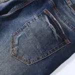Retro Skinny Fit Ripped Jeans For Men - Image 4