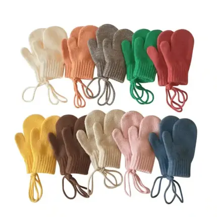 Warm Knitted Gloves For Children