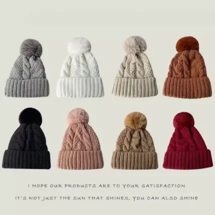 Pompom Beanies For Kids