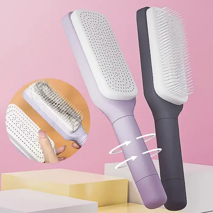Self Cleaning Hairbrush - Image 1