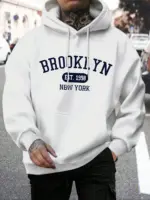 Casual Oversize Brooklyn Hoodie For Men - Image 2