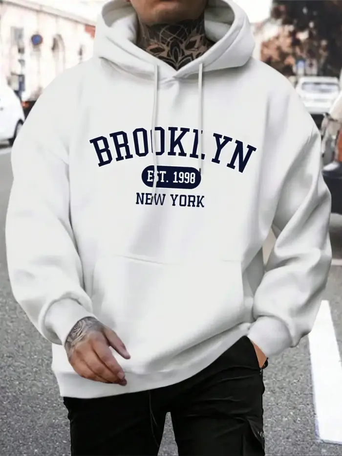 Casual Oversize Brooklyn Hoodie For Men - Image 2