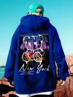 Oversize New York Art Design Hoodie For Men