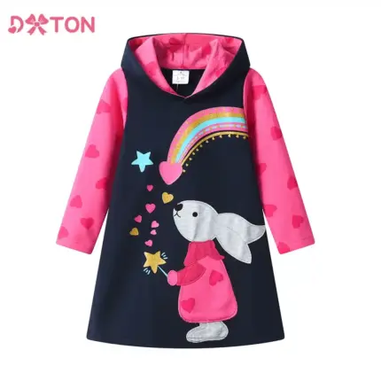 Lovely Rainbow Dress For Kids