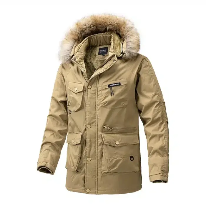 Casual Fleece Parka Jacket For Men - Image 4