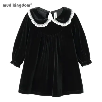 Vintage Long Sleeve Dress For Kids
