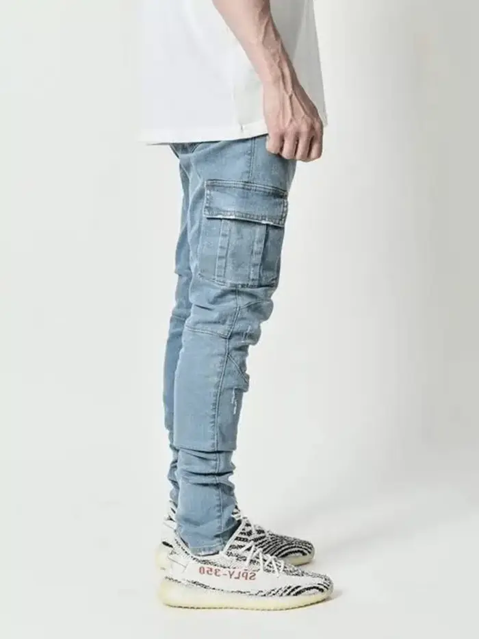Trendy Skinny Ripped Jeans For Men - Image 5