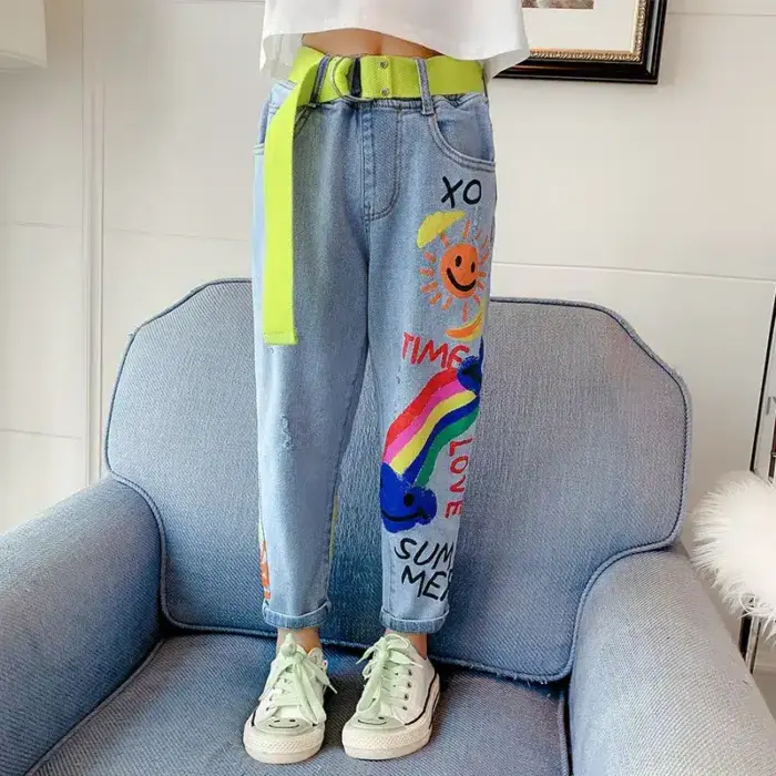 Rainbow Jeans For Kids - Image 4