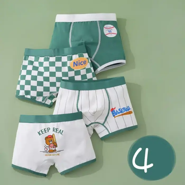 Cotton Underwear Boxer Set For Kids - Image 2