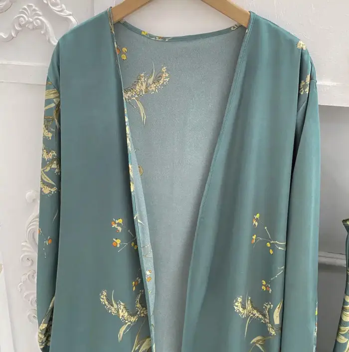 Satin V-Neck Sleepwear For Women - Image 6