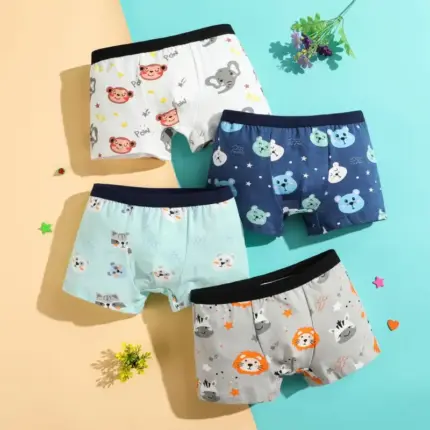 Breathable Underwear Boxer Set For Kids