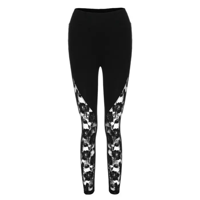 Floral Lace Leggings For Women - Image 5