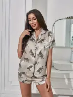 Satin Pyjamas Set For Women - Image 4