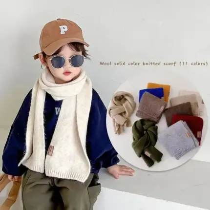 Casual Wool Scarf For Kids