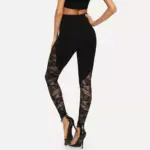 Floral Lace Leggings For Women - Image 2