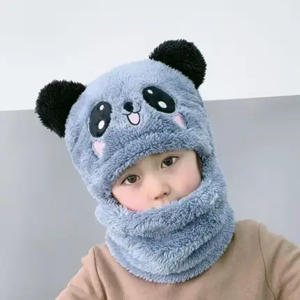 Animal Beanie and Scarf For Klds