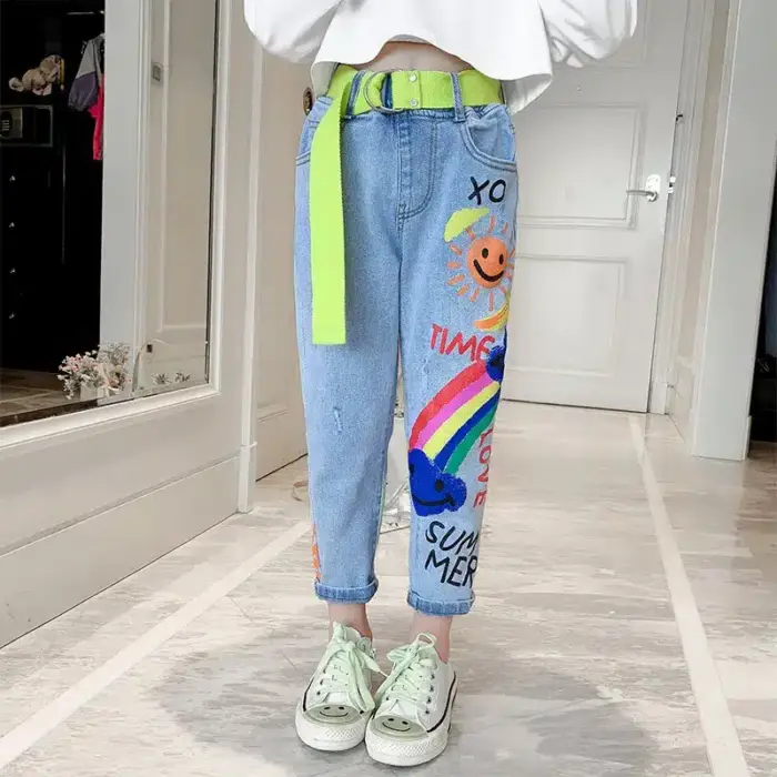 Rainbow Jeans For Kids - Image 3