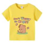 Cotton Capybara T-shirt For Children - Image 3