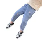 Strawberry Denim Jeans For Kids - Image 5
