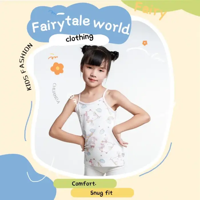 Unicorn Tank Top Set For Kids - Image 6