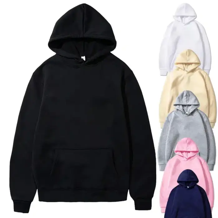 Casual Fleece Hoodie For Men - Image 1