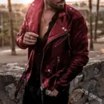 New Motorcycle Leather Jacket For Men - Image 3