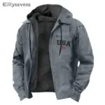 Casual Velvet Jacket For Men - Image 3