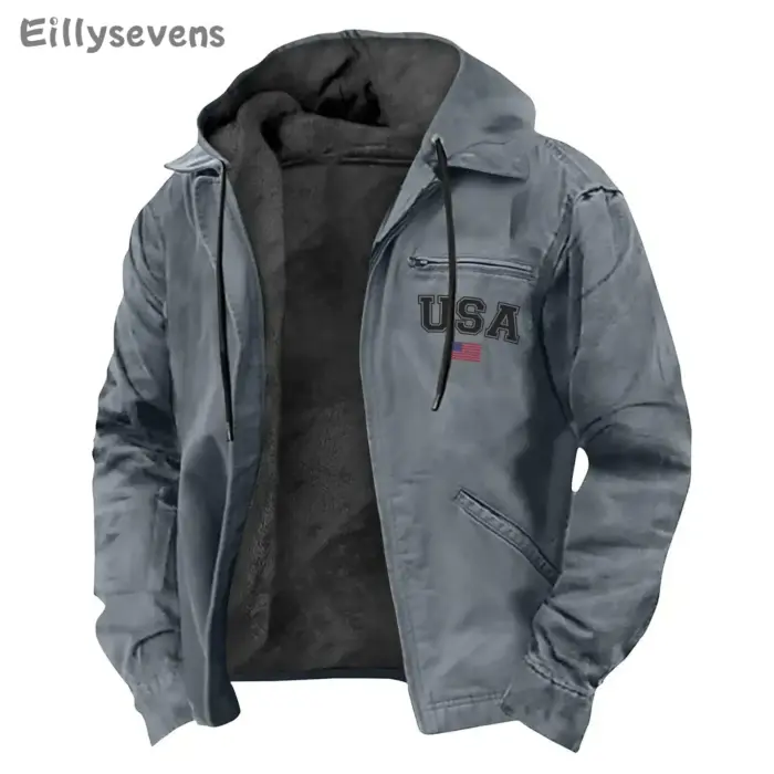 Casual Velvet Jacket For Men - Image 3