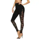 Floral Lace Leggings For Women - Image 3