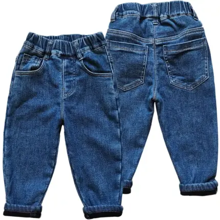 Warm Fleece Jeans For Kids