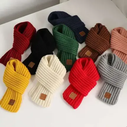 Warm Knitted Scarf For Kids