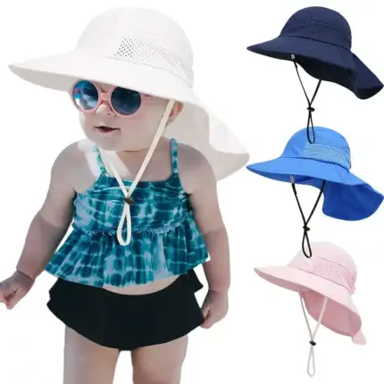UV Protection Bucket Hats For Kids