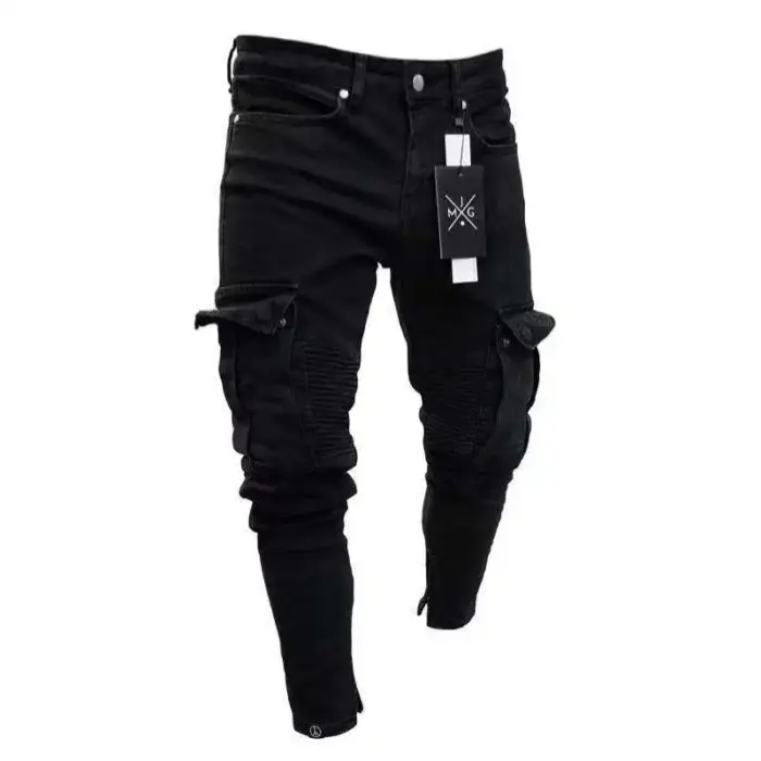 Trendy Skinny Ripped Jeans For Men - Image 6