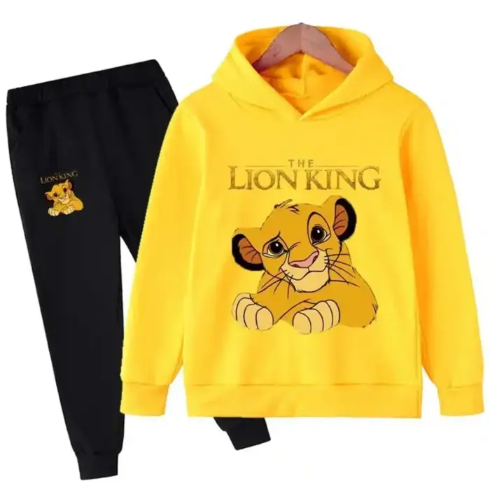 Casual Cartoon Tracksuit Set For Kids - Image 3